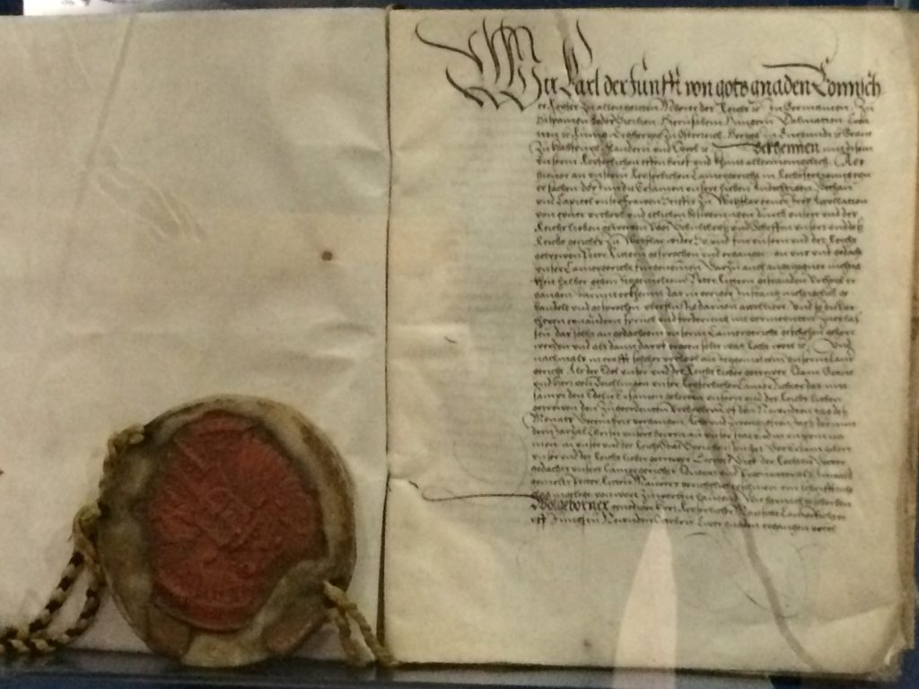 Kammergerichtsurteil im Reichskammergerichtsmuseum Wetzlar