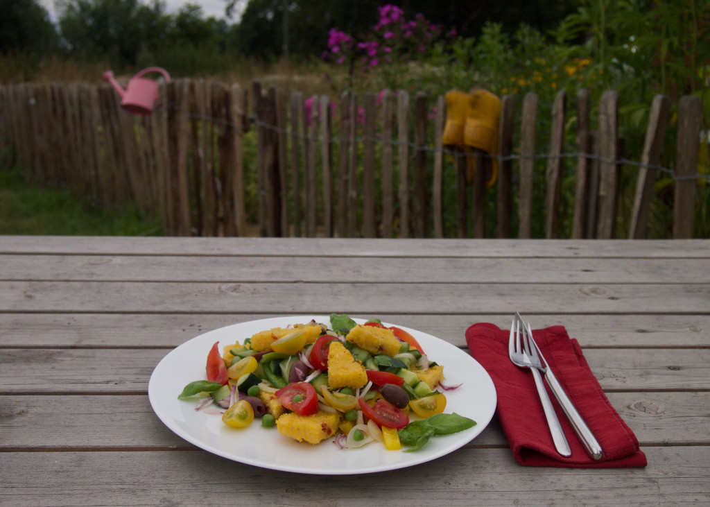 Italienischer Sommersalat Panzanella