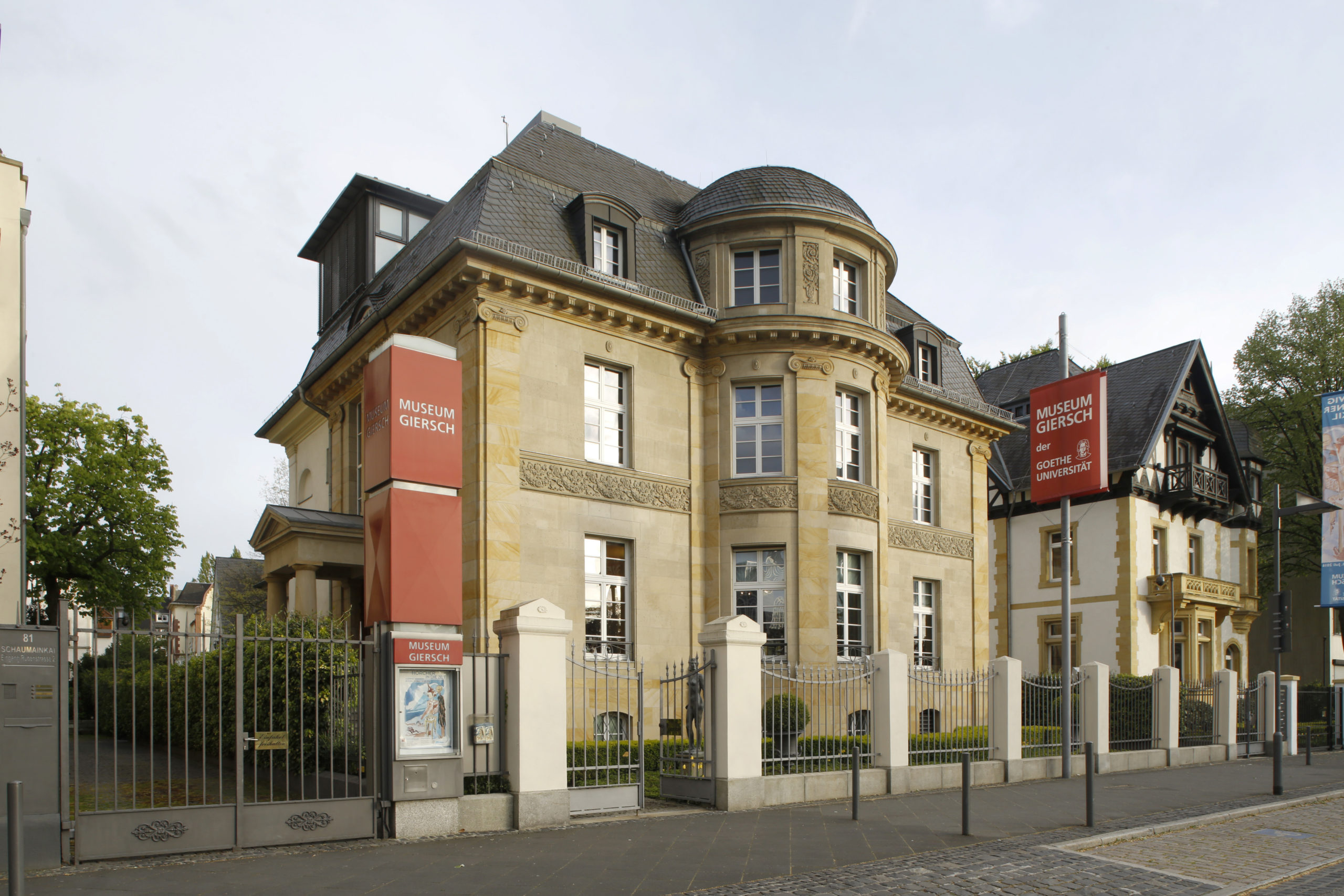 Außenansicht Museum Giersch der Goethe-Universtität Einer der beiden Ausstellungsorte in Frankfurt: Das Museum Giersch der Goethe-Universtität